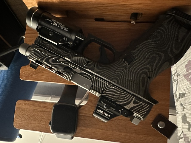 Topographic cerakote pistol — Holosun optic, TLR-1 HL light