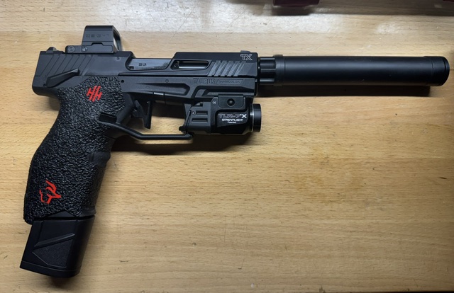 Suppressed TX-22 — TALON grips, TLR-7X light, red dot